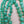 GRASSMAN-BLAKE 14k/Natural Green Onyx/Double Knotted/Graduated/Beaded Necklace