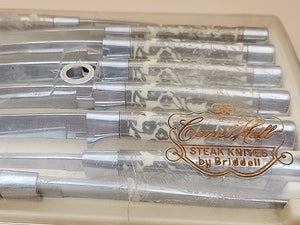 CARVELL HALL By Briddell Set Of 8 Steak Knives In Original Plastic Storage Box
