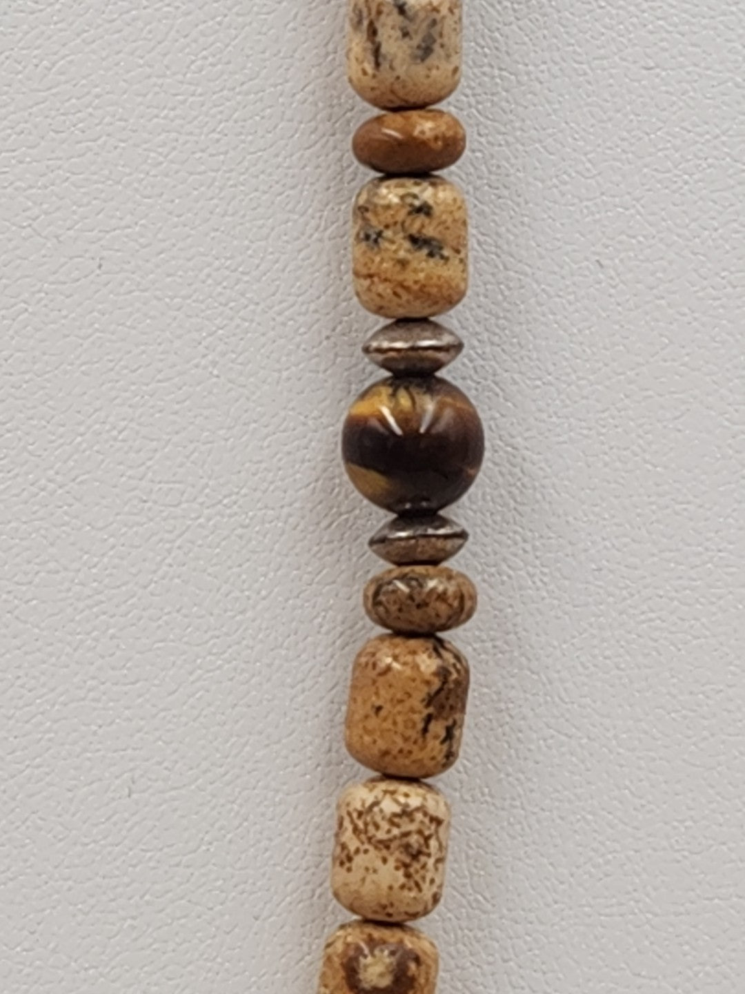 MELVIN FRANCIS Navajo 925 /Onyx/Jasper/Tiger Eye Inlay Pendant & Necklace