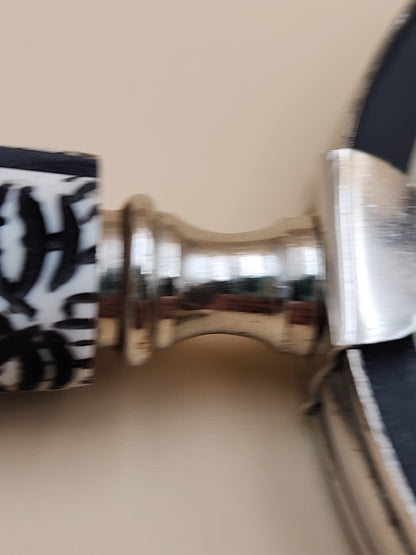 Silver Tone/Resin Handle With Ethnic Carvings Magnifying Glass