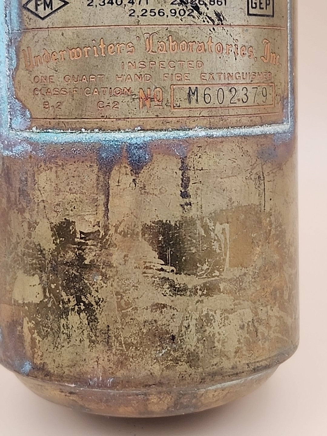 GENERAL QUICK AID Fire Guard Model 85 Fire Extinguisher/Idaho Power Co.