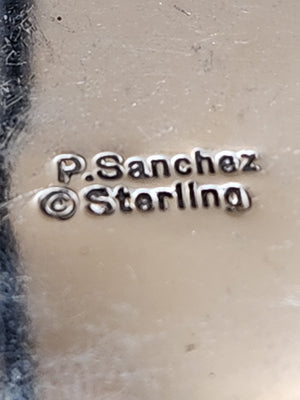 PHILLIP SANCHEZ Navajo Native American  Sterling Silver/ Turquoise Pendant