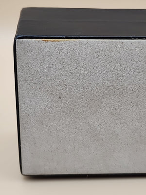 WOLF CAROLINE Black Vegan Leather/Ultra Suede Lined Watch And Jewelry Storage