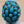 MICHAEL DAWKINS Sterling Silver Sleeping Beauty Turquoise Cluster Ring Size 7