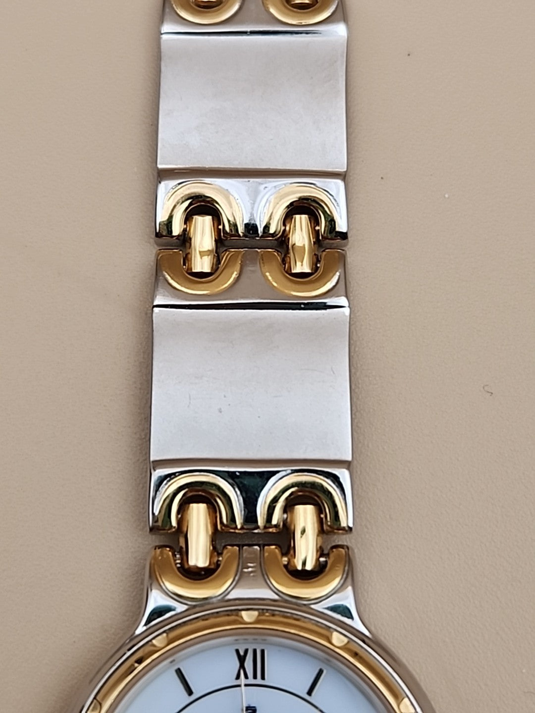 CROTON Vintage Quartz Gold/Silver Tone Women's Wristwatch New Battery