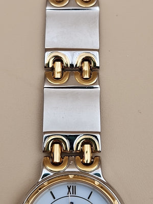 CROTON Vintage Quartz Gold/Silver Tone Women's Wristwatch New Battery