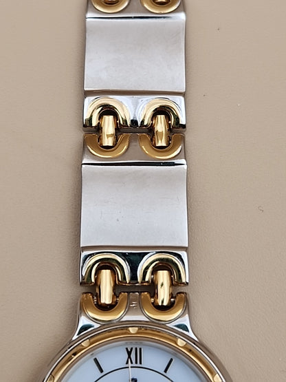 CROTON Vintage Quartz Gold/Silver Tone Women's Wristwatch New Battery