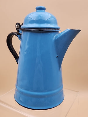 HUTA SELESIA Vintage Polish Blue & Black Tea/Coffee Pot