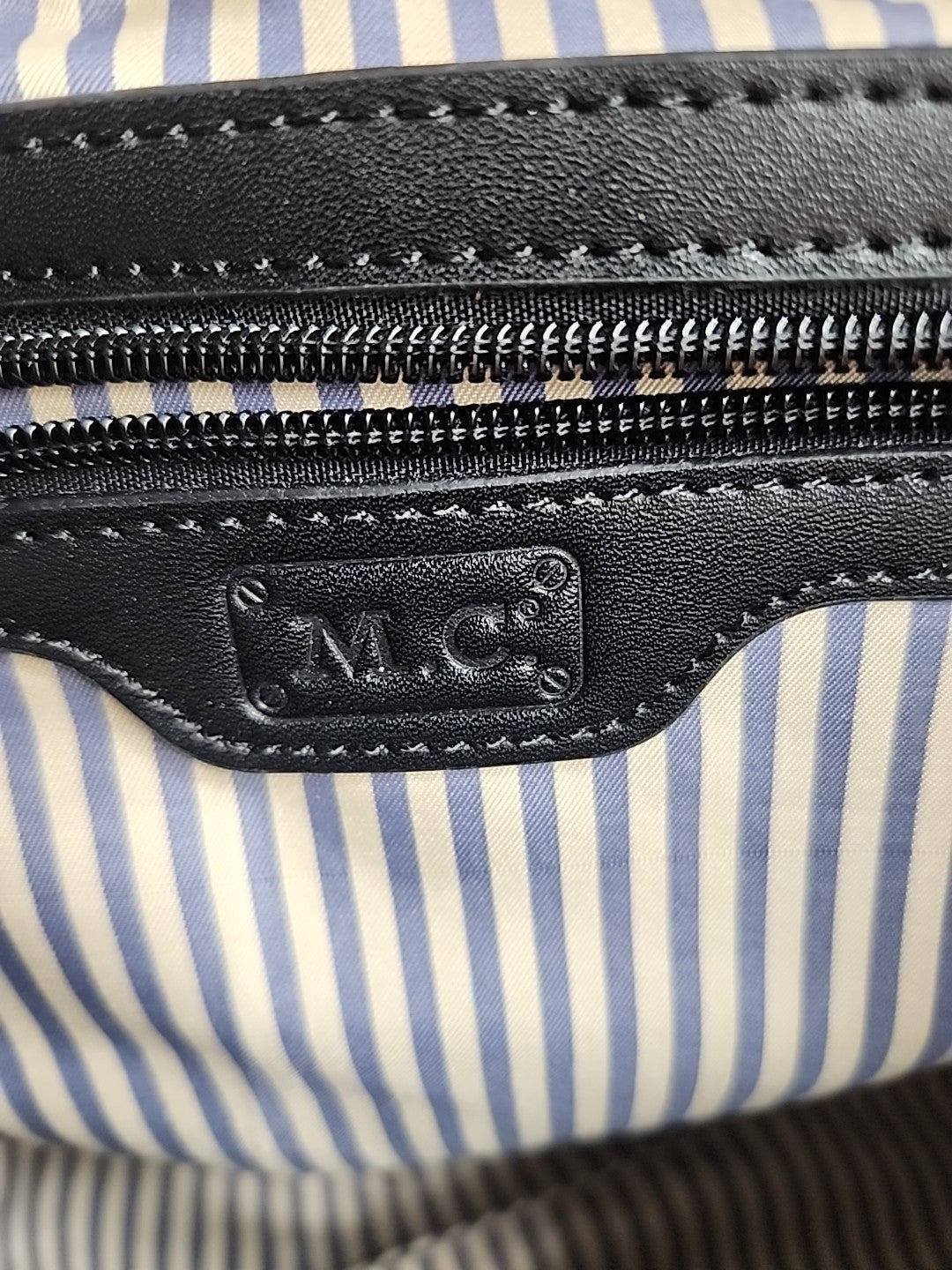 M.C. Textured Leather Multi Color Handbag
