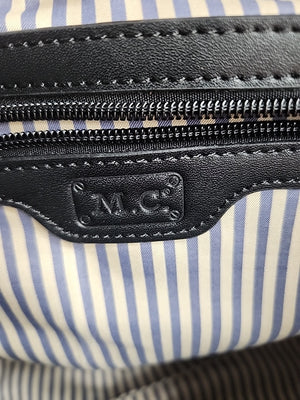 M.C. Textured Leather Multi Color Handbag