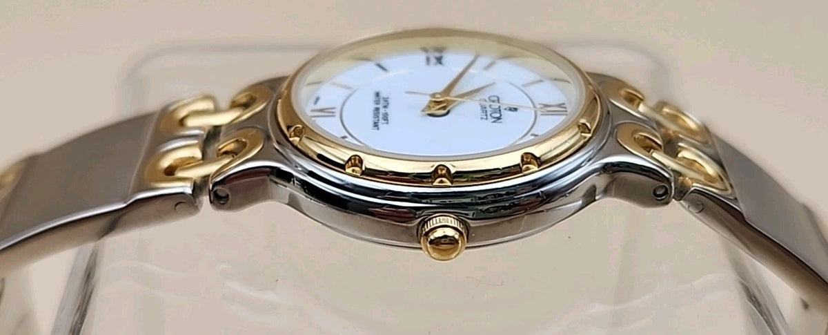 CROTON Vintage Quartz Gold/Silver Tone Women's Wristwatch New Battery