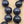Blue Dumortierite Polished 14mm Bead/Sterling Silver Clasp 17