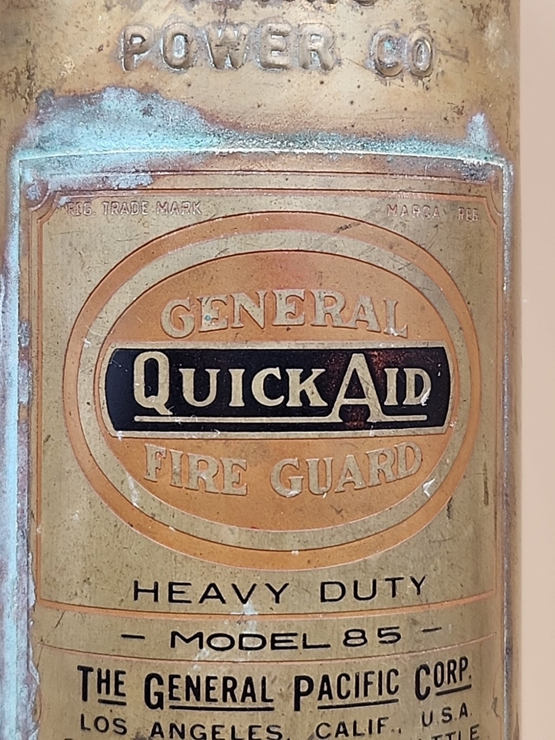 GENERAL QUICK AID Fire Guard Model 85 Fire Extinguisher/Idaho Power Co.