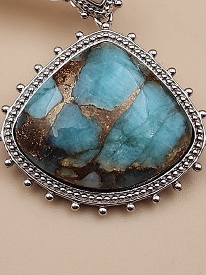 DALLAS PRINCE Amazonite/Opal/Sterling Silver Dangle Earrings