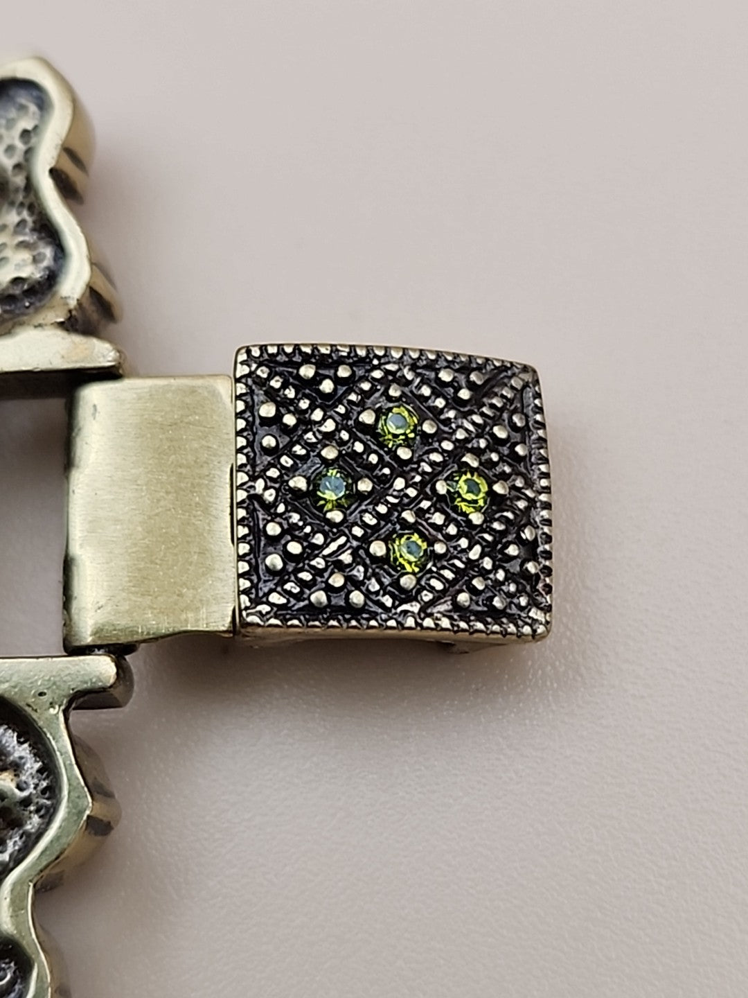 HEIDI DAUS Multi Color Faceted Swarovski Crystal/Dragonfly Panel Bracelet