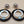 ROSS SIMONS 14k/Mother Of Pearl/Blue Topaz/Open Circle Drop Earrings