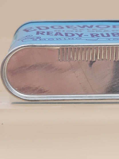 1920's LARUS & BROTHER CO./EDGEWORTH Vintage Advertising Tin Can With Hinged Lid