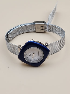 ANNE KLEIN II Vintage Interchangeable Bezel Womens Silver Tone Watch NEW BATTERY