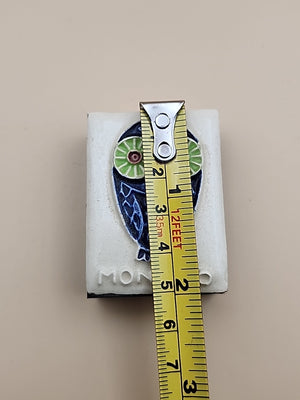 Ceramic Topped Vintage Matchbox Cover With Wood Matches From Monaco