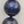 Blue Dumortierite Polished 14mm Bead/Sterling Silver Clasp 17