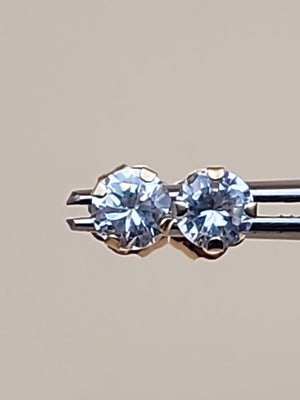 14k Cubic Zirconia Stud Earrings