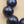Blue Dumortierite Polished 14mm Bead/Sterling Silver Clasp 17