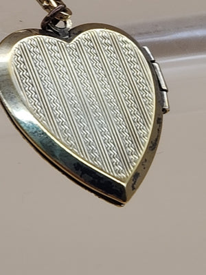 L.S. AND COMPANY Diamond/Sterling Silver/ Antique WWII Sweetheart Locket