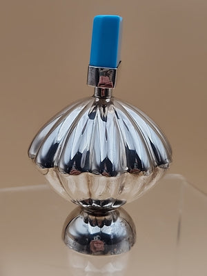 TAXCO MEXICO Sterling Silver/Turquoise Top Perfume Bottle 85 Grams Total Weight