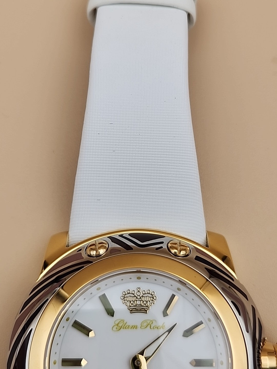 GLAM ROCK Miami Swiss Made Gold/Silver Tone Women's Watch