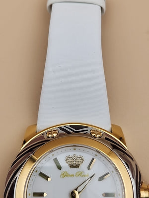 GLAM ROCK Miami Swiss Made Gold/Silver Tone Women's Watch