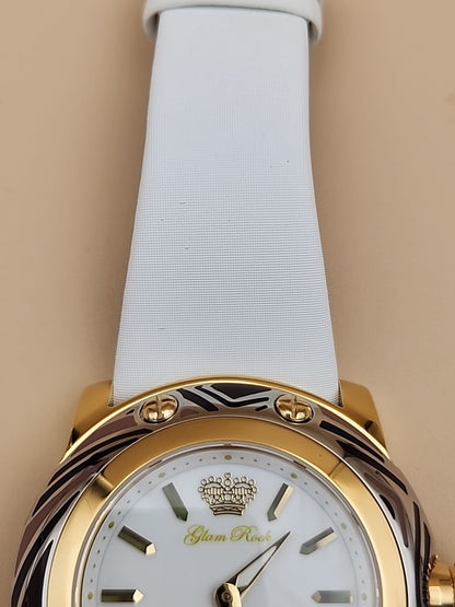GLAM ROCK Miami Swiss Made Gold/Silver Tone Women's Watch