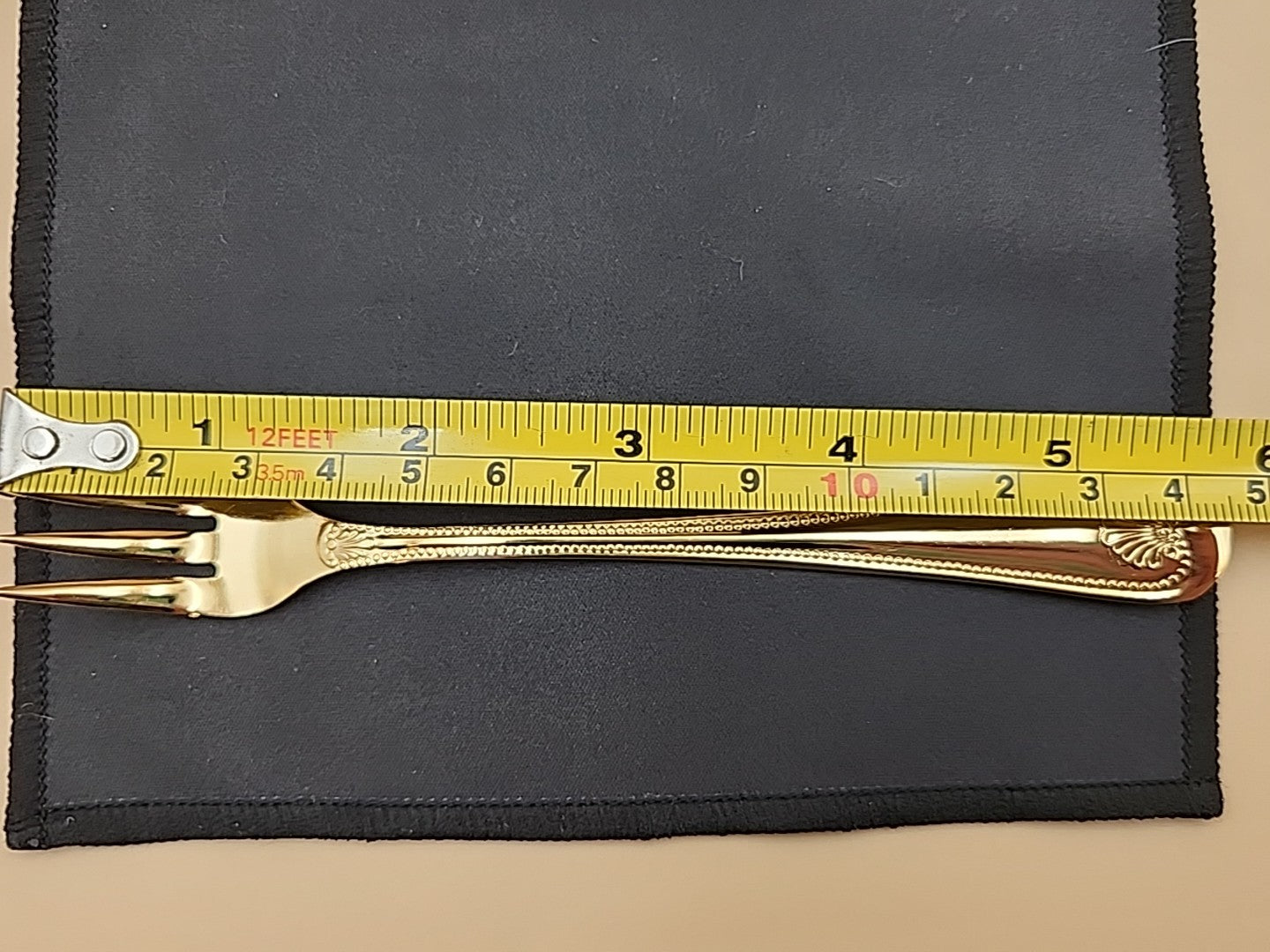 PRESTIGE SUPREME By Towle 24k Plated Set Of 6 Shrimp/Cocktail Forks