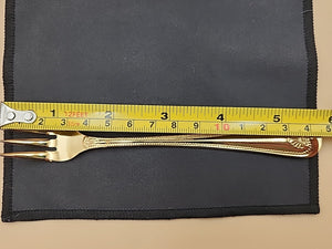PRESTIGE SUPREME By Towle 24k Plated Set Of 6 Shrimp/Cocktail Forks