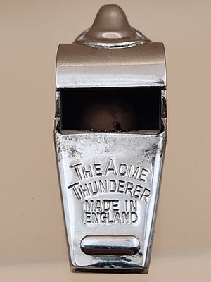 Acme Thunderer Whistle/ Rawlings Advertising Solid Brass/ Made in England
