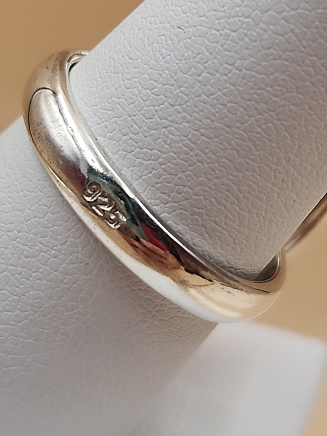 Cognac Baltic Amber/Sterling Silver Leaf Adjustable Ring Size 7.5