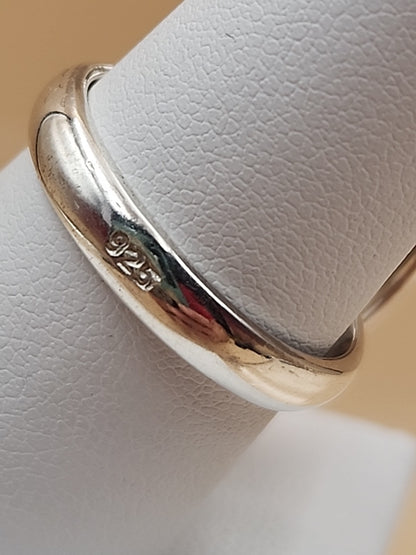 Cognac Baltic Amber/Sterling Silver Leaf Adjustable Ring Size 7.5