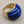 ROSS SIMONS Carved Lapis Lazuli/18k Over Sterling Dome Ring Size 7