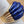 ROSS SIMONS Carved Lapis Lazuli/18k Over Sterling Dome Ring Size 7