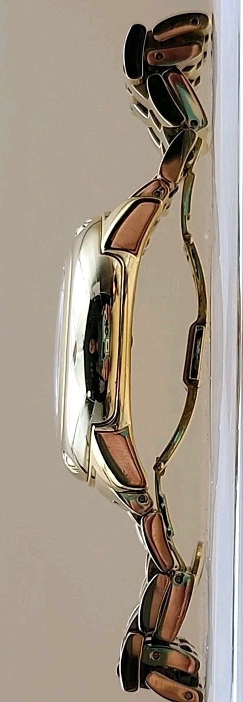 GLAM ROCK Miami Quartz Gold Tone/Crystal Indices/Glowing Hands Watch NEW BATTERY