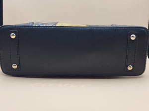 M.C. Textured Leather Multi Color Handbag