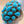 MICHAEL DAWKINS Sterling Silver Sleeping Beauty Turquoise Cluster Ring Size 7