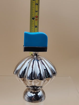 TAXCO MEXICO Sterling Silver/Turquoise Top Perfume Bottle 85 Grams Total Weight