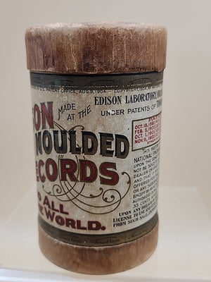 1900's EDISON GOLD MOULDED Phonograph Records Echo All Over The World Lot Of 3
