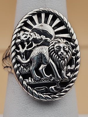JAI BY JOHN HARDY Sterling Silver Lion Ring Size 7