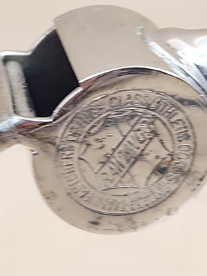 Acme Thunderer Whistle/ Rawlings Advertising Solid Brass/ Made in England