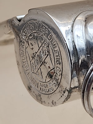 Acme Thunderer Whistle/ Rawlings Advertising Solid Brass/ Made in England