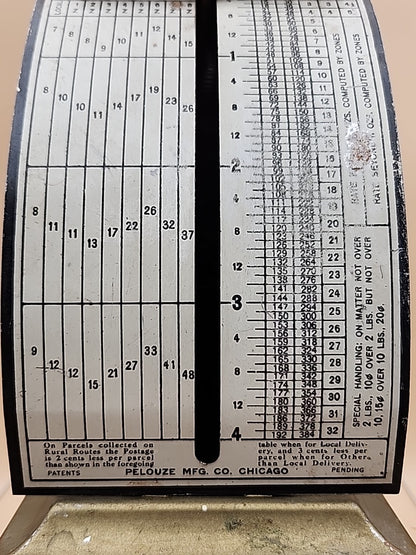 1903 PELOUZE MFG. CO. Antique National Postal Scale