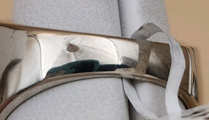 M.O.P./Sterling Silver Panel Bracelet/Inlaid M.O.P. Sterling Ring Size 8