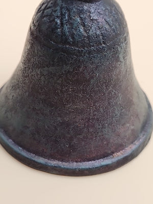 Vintage Cast Iron Painted Rooster Dinner Bell 6.5” Tall Door Bell