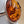 Cognac Baltic Amber/Sterling Silver Leaf Adjustable Ring Size 7.5